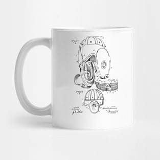 Football Helmet VINTAGE PATENT DRAWING Mug